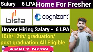 Bista Universal Limited  Work From Home Jobs 2024 Cognizant Superset Recruitment 2024 Fresher Jobs [upl. by Manara]