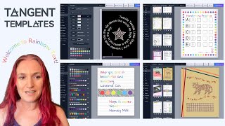 NEW Rainbow Text and Curve Text  Tangent Templates  Worksheets TPT Etsy KDP SHORT VIDEO [upl. by Eisej]