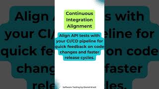 Continuous Integration Alignment softwaretesting apitesting [upl. by Banky703]
