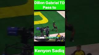 Dillon Gabriel hits Kenyon Sadiq for the Oregon TD 🏈 collegefootball [upl. by Kristine948]