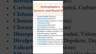 Antiepileptic Drugs Classification1 2024 [upl. by Eiggep]