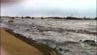 JAPAN TSUNAMI  HD GROUND FOOTAGE  NEW [upl. by Asial170]