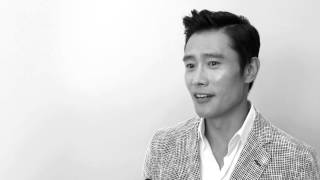 Giorgio Armani  2015 Spring Summer  Menswear Collection  Post Show Interview with Lee ByungHun [upl. by Basia]