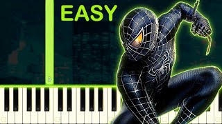 Black Suit Theme  SpiderMan 3  EASY Piano Tutorial [upl. by O'Doneven429]