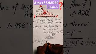 🔼 Area of Shaded Region ❓ [upl. by Anemolihp]