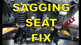 TMAX Sagging Seat Strut Fix  AddOn Springs [upl. by Elnar742]