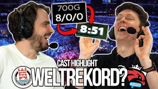 WELTREKORD  800 in 8 Minuten  Cast Highlight mit Tolkin  EINS vs AFW [upl. by Ellekcim531]