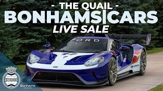 BonhamsCars The Quail Auction  Live stream [upl. by Tawney775]