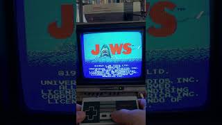 Jaws Intro on the NES retrogaming nintendo NES retrocollector [upl. by Doroteya665]