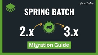 Spring Batch Migration Guides  Spring Boot 2x to 3x  JavaTechie [upl. by Kemp303]