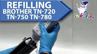 How to Refill a Brother TN720 TN750 or TN780 Cartridge [upl. by Yrred]