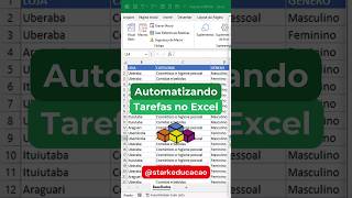 Automação de Tarefas no Excel com VBA  excel shorts [upl. by Suiramaj357]