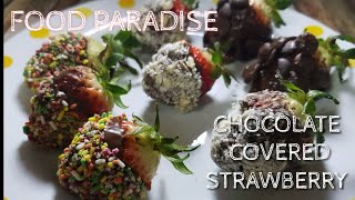 CHOCOLATE COVERED STRAWBERRY STRAWBERRY COVERED CHOCOLATE KIDS SPECIAL RECIPESTRAWBERRY [upl. by Gregor]