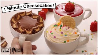 1 Minute CHEESECAKES  Treats for ONE to Satisfy Any Craving [upl. by Daveta458]