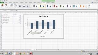 Making a Simple Bar Graph in Excel [upl. by Chloe]