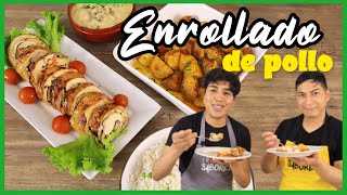 Prepara tu cena de aniversario  pollo enrollado [upl. by Ecnal]