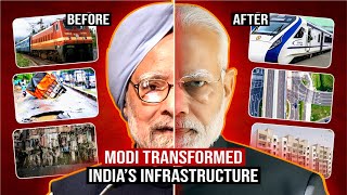 10 Years of Modi  The Incredible Transformation of Indias Infrastructure  From Roads To Railways [upl. by Ginnifer]