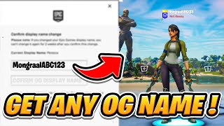 How To Get Any OG Epic Name In Fortnite Chapter 5 EASY [upl. by Antsirhc]