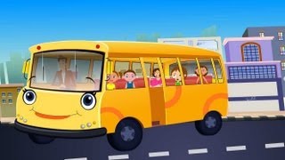 The wheels On The Bus Go Round And Round Nursery Rhyme [upl. by Rhtaeh]