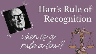 HLA HARTS RULE OF RECOGNITION EXPLAINED [upl. by Ahsienot899]