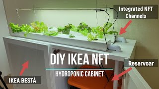 DIY IKEA Hydroponic NFT cabinet  COMPLETE BUILD Part 1 of 2 [upl. by Inotna]