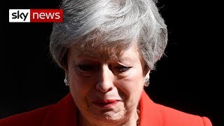 Theresa May in tears as she announces resignation [upl. by Amaso]