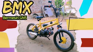 Modifikasi Sepeda Motor BMX  Bermesin Honda Grand GN5 [upl. by Massingill]