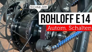 Was kann eine Rohloff E14 Halb Automatik Schaltung mit eshift am eBike mit Kiox Display [upl. by Bedwell329]