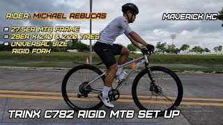 29 x 210 Tires sa 275 TRINX C782 MTB Frame ni Michael Rebucas [upl. by Kalbli]