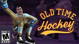 PLAYING AN M RATED HOCKEY GAME OLD TIME HOCKEY [upl. by Nosidam]