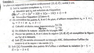 les nombres complexesexercice 3 [upl. by Stacy]