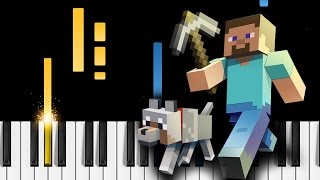 Minecraft Theme  EASY Piano Tutorial [upl. by Hafeenah]