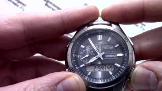 Часы Casio WAVE CEPTOR WVAM650TD1A  Инструкция как настроить от PresidentWatchesRu [upl. by Persons267]