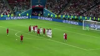 Cristiano Ronaldo Free Kick Goal AGAINST Spain  33  Portuguese Commentator [upl. by Lepper]