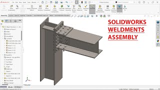 SolidWorks Weldments Tutorial H Beam Structure [upl. by Christiana]