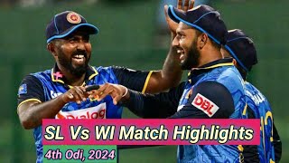 West Indies Vs Sri Lanka 4th Odi Highlights 2024  SL Vs Ind 2024 4th Odi Highlights [upl. by Cristobal734]