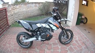 KTM 690 SMC Walkaround and Akrapovic Sound [upl. by Nwahsd]