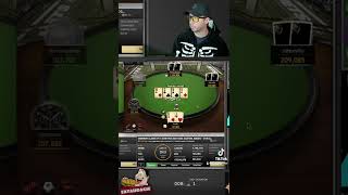 We hit the gut shot poker pokerstream gutshot straight suckout pokerface pokernight [upl. by Behah]