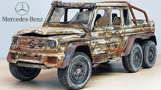 Restoration Mercedes Benz G63 AMG 6x6 Destroyed car [upl. by Atiuqal]