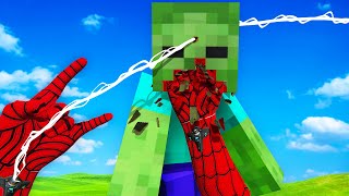 Torturing Minecraft Zombies as Spiderman Bonelab Mods [upl. by Giulietta]