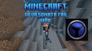 Minecraft Aqua Sonata Tail mod mermaid tail [upl. by Lebiralc121]