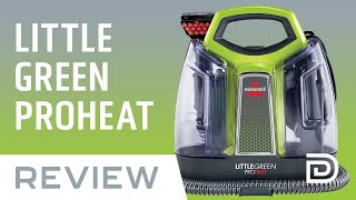 Bissell Little Green ProHeat Portable Carpet Cleaner Review [upl. by Yarak549]