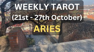 Aries Weekly Tarot Reading  October 21st  27th  Embrace the Change [upl. by Dodson]