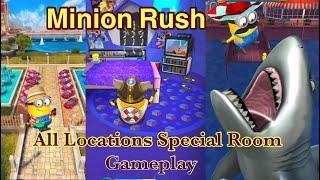 Minion Rush All Locations Special Room Gameplay [upl. by Libenson]