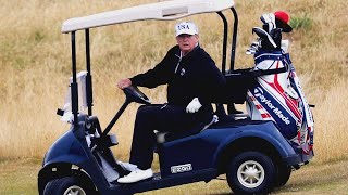 Author Says Caddies Told Him They Cheat for President Trump [upl. by Immat]