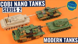 COBI Modern Nano Tanks 172 Incl K2 Black Panther  SERIES 2 Speed Build Review  Scale Comparison [upl. by Coffee757]