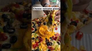 Cheese volcano pizza from dominos 😋 shots cheese pizza dominos fastfood [upl. by Noraed]