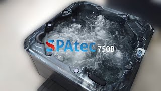 Jacuzzi spa exterior Spatec 750B shadow negro [upl. by Johan]