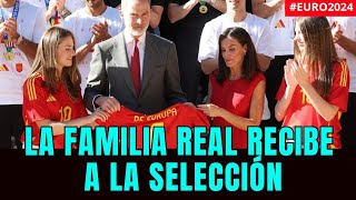 La Familia Real recibe a la Selección Española de Fútbol euro2024 [upl. by Mirelle]