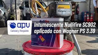 Intumescente Nullifire SC902 aplicado con Wagner PS 339  APV [upl. by Nylyoj]